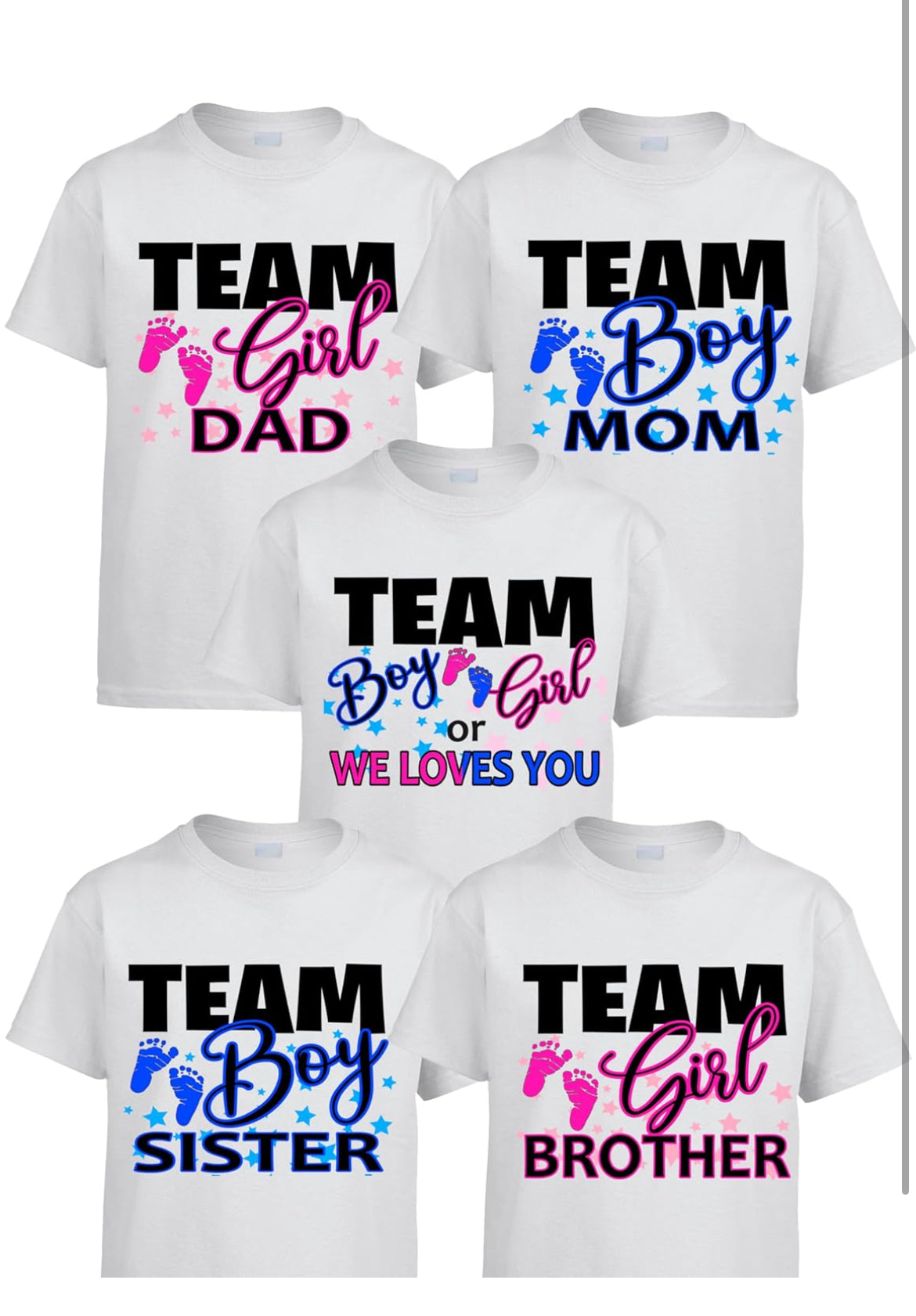 Gender Reveal shirts